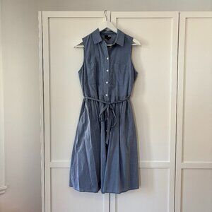 Who What Wear sleevless chambray shirt dress 100% coton (size M)